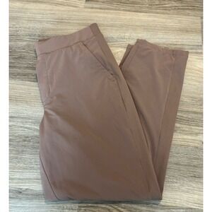 Athleta Brooklyn Jogger Pants Womens Size 12 Brown Ankle Stretch